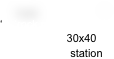 ‘    ‘rock creek station‘
            30x4030x40
            $1800 station